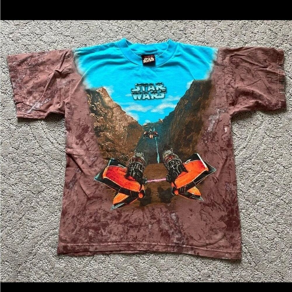 1999 Star Wars tie dye tee